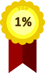 Top 1% by Income Ribbon