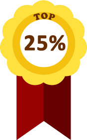 Top 25% by Income Ribbon